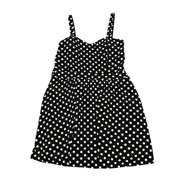 Women’s Black and White Polka Dot Dress Swing Pin-Up Size 2X Plus - Picture 4 of 8